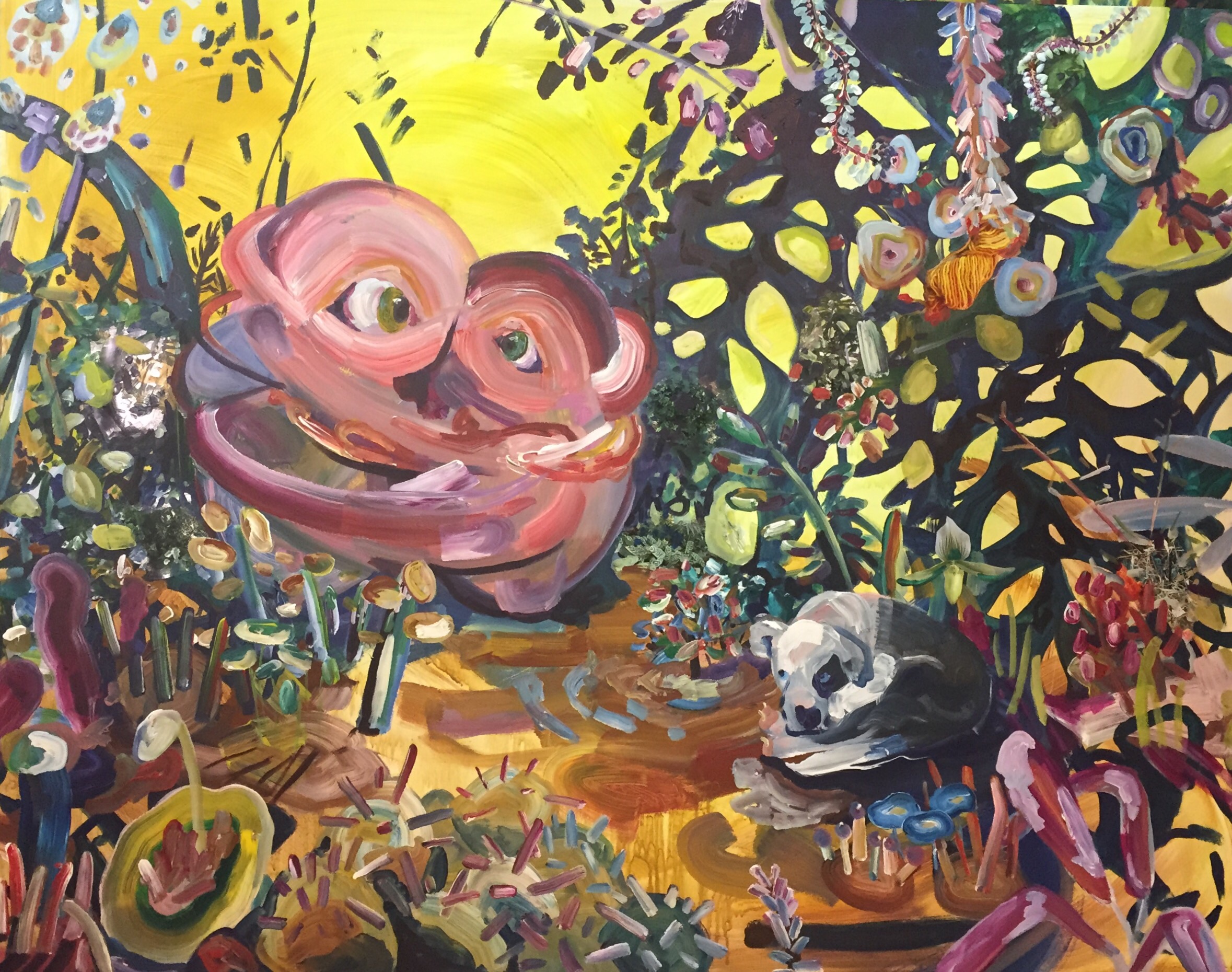 Abby Gregg, "Interior Space," 48" x 58", 2015