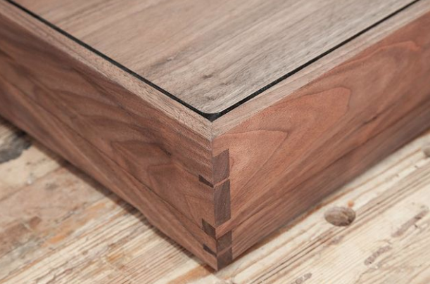 Close-up of dovetail joint
