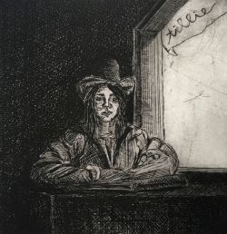 Tillie Allen "Tillie Drawing at a Window" 
