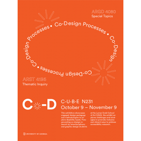 Co-design Processes exhibition poster