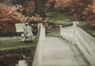 Detail of Edwin and Elise Harleston, View From Magnolia's White Bridge (c. 1926).