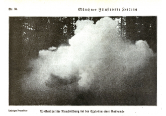 WW1 B&W Gas Bomb Image