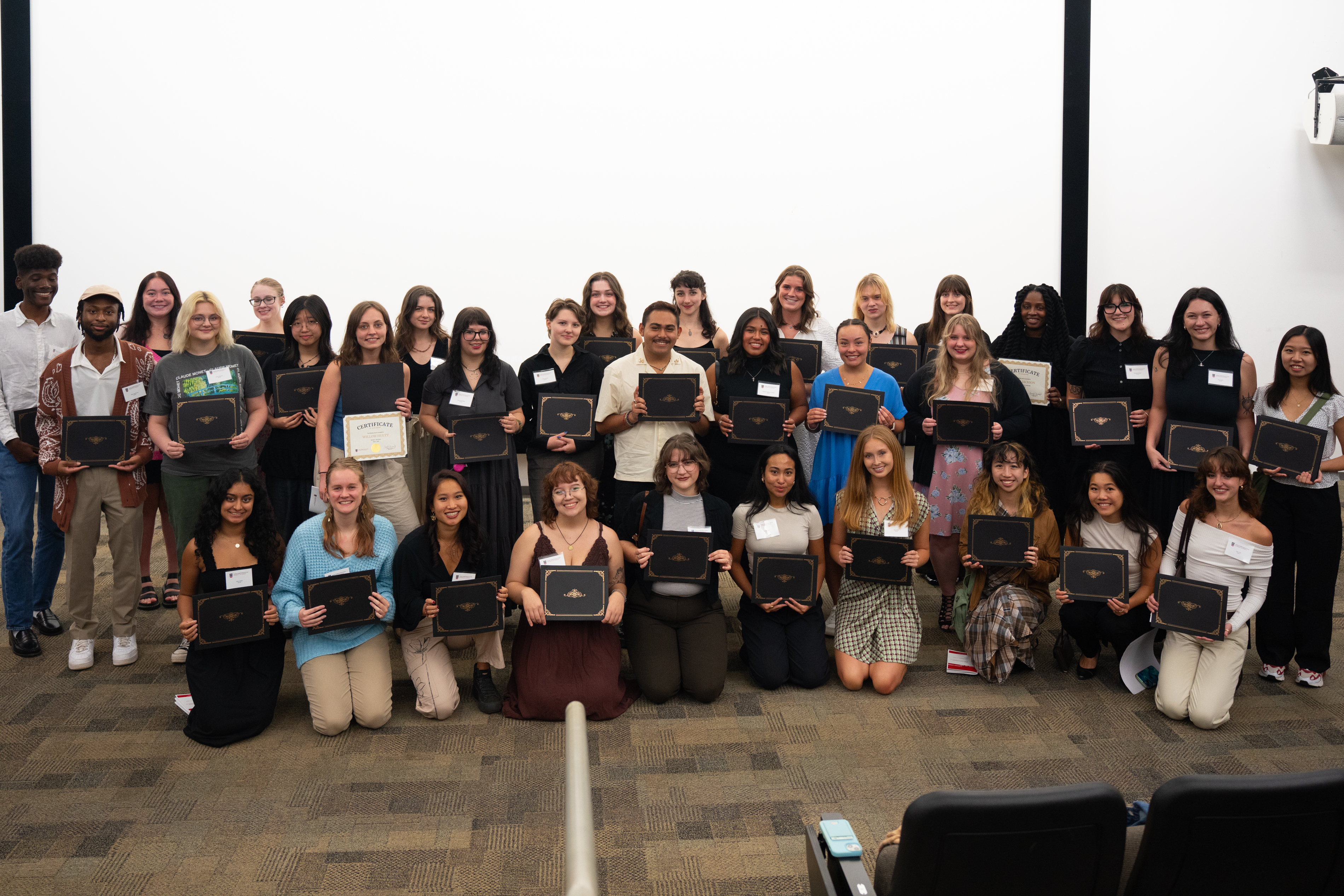 Dodd Students Posing with Awards