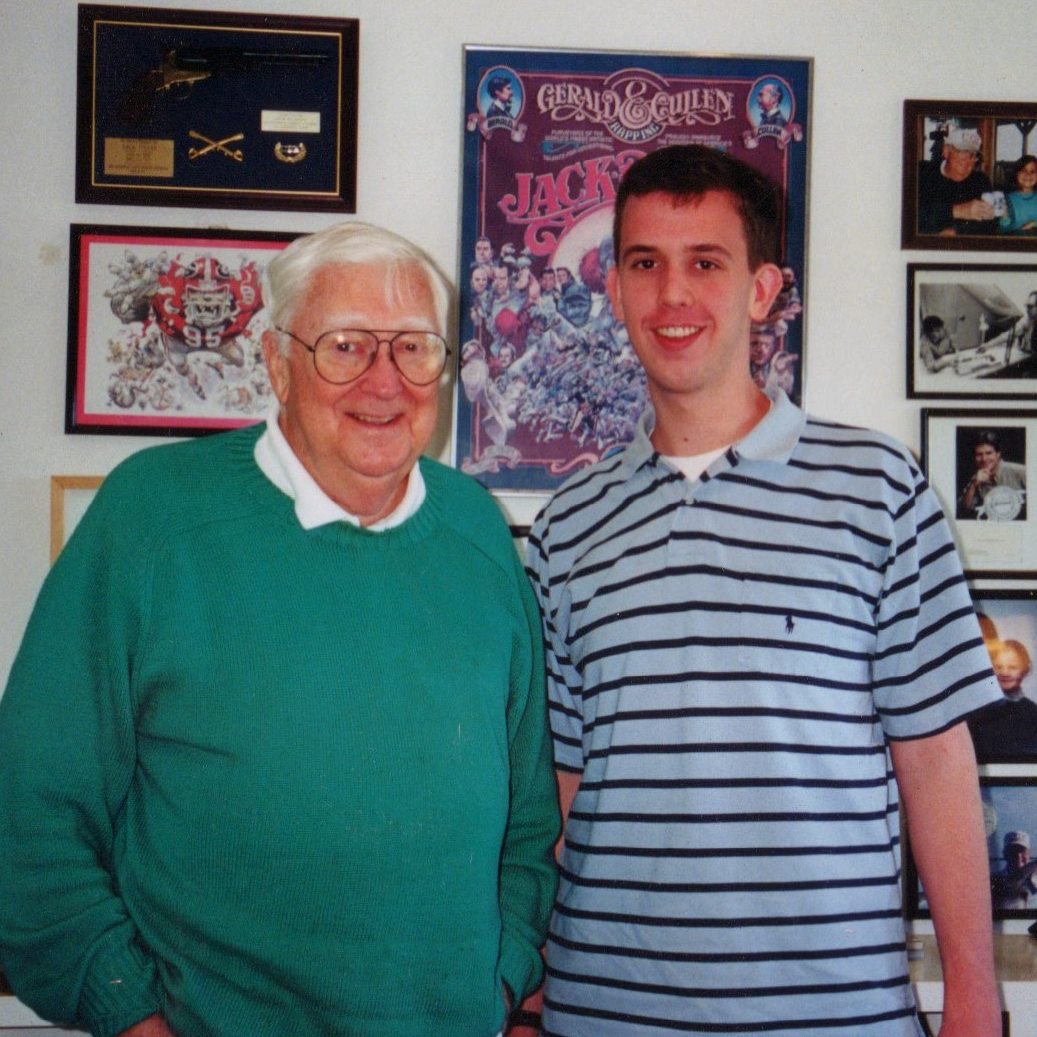 Portrait of Mack Williams and Jack Davis during Mack's studies at UGA. Image courtesy of Mack Williams.