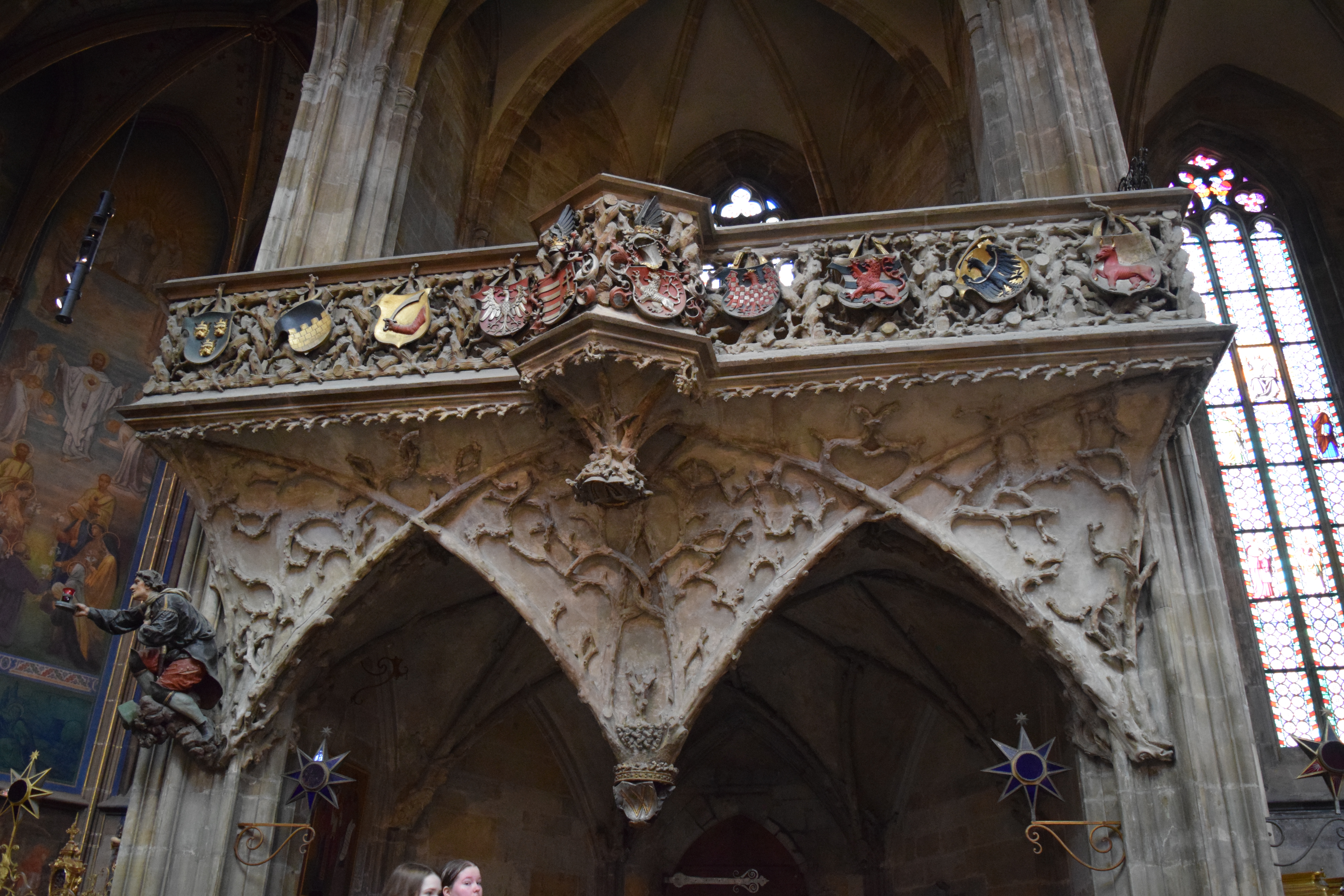 Royal Oratory in St. Vitus Cathedral Prague, c. 1500. Photo by Alice Klima.