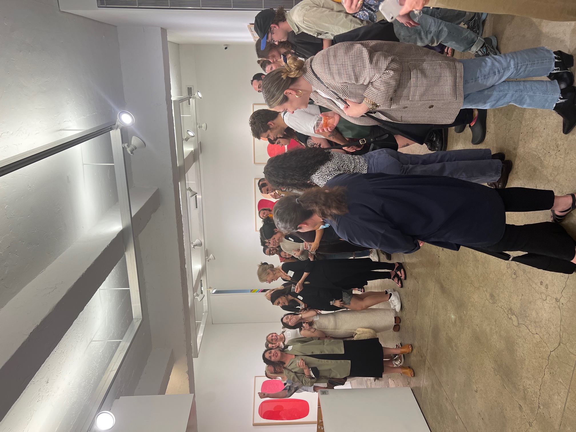 Crowd in a gallery