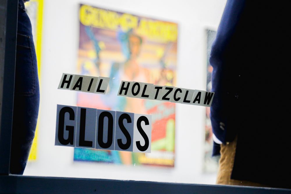 “Hail Hotzclaw: GLOSS” at The End Project Space. Photo courtesy of Hail Holtzclaw.