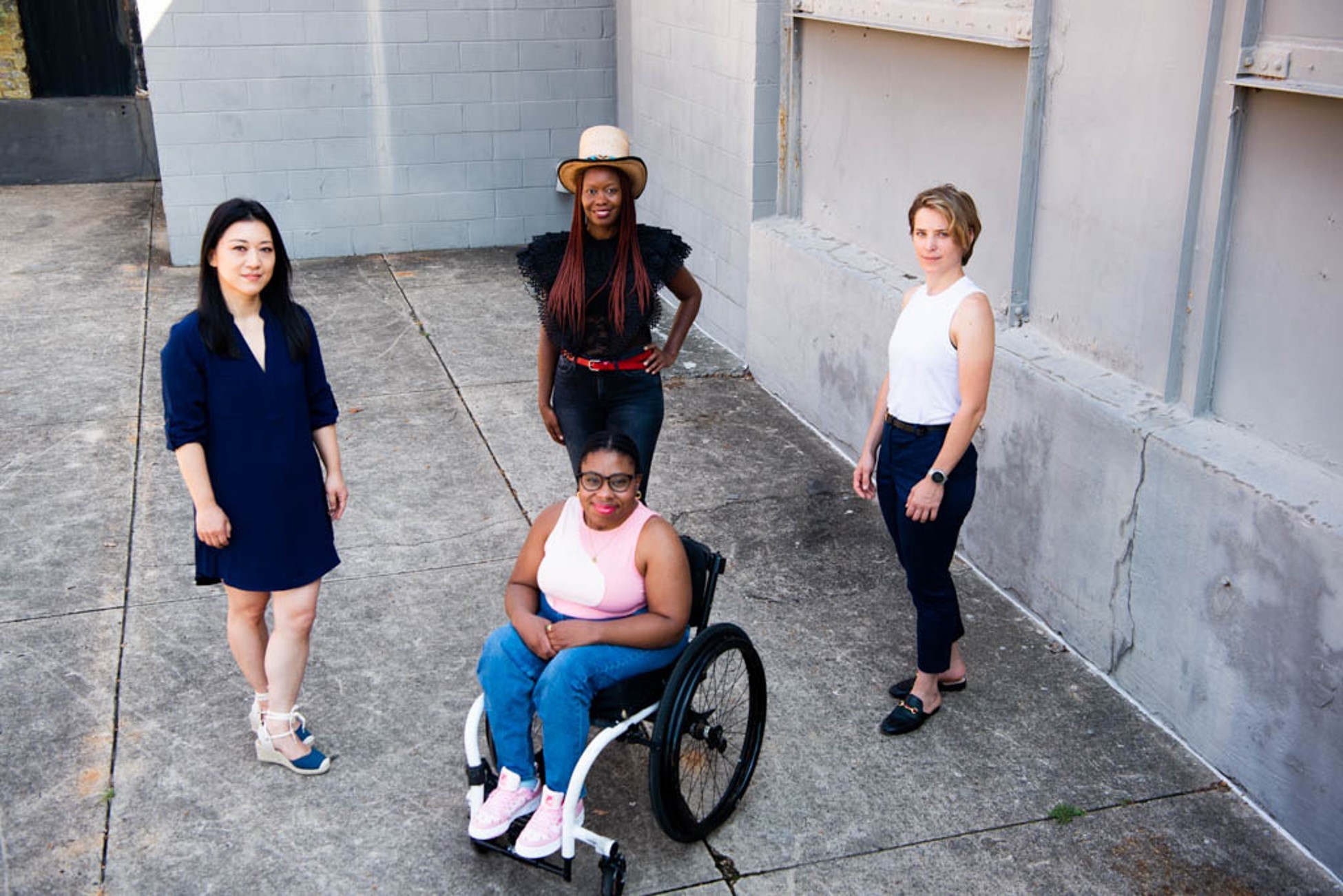 From left to right: Namwon Choi, Shanequa Gay, Marianna Dixon Williams and Victoria Dugger (center). Not pictured: Anila Agha. Image courtesy of Sierra King/@sierrachasity