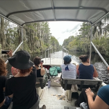 Students exploring ecology in Georgia 