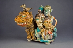 Sunkoo Yuh,  Guardian, Year of the Tiger, 2007  Porcelain