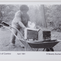 Beverly Buchanan, "Out of Control," 1991. Artist reproduction of photograph on card-stock. Courtesy of Prudence Lopp. Image Credit: Mo Costello. © Beverly Buchanan.