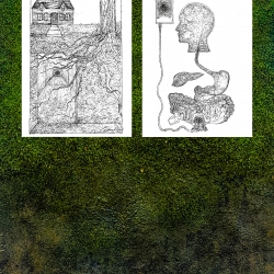 Artwork by MFA student Samuel Horgan, 2024.