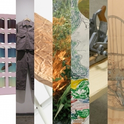 Collaged artworks, Unlisted, MFA student exhibition, Atlanta Art Week 2023.