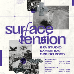 Spring 2025 BFA Exit Show Poster