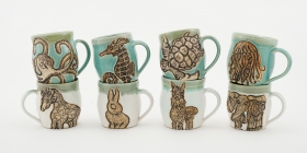 Animal Pottery Mugs