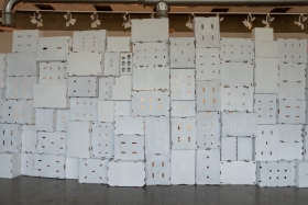 "Adah Bennion: (WITH)HOLDING PATTERNS" installation shots, courtesy of Jason Thrasher. 2024