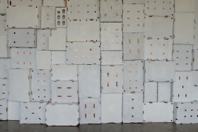 "Adah Bennion: (WITH)HOLDING PATTERNS" installation shots, courtesy of Jason Thrasher. 2024