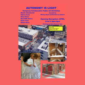 Poster for exhibition Autonomy is Light