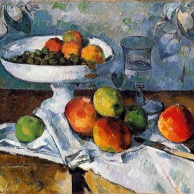 Cezanne, Still life with compotier, 1879-82
