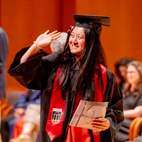 Procession for the 2024 Spring Graduation Ceremony for the Lamar Dodd School of Art. Photograph courtesy of Jason Thrasher.