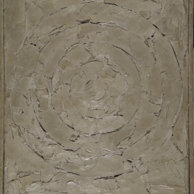 Jasper Johns (born 1930). Target, 1930. Sculptmetal and collage on canvas. Addison Gallery of American Art, Phillips Academy, Andover, MA, gift of Frank Stella (PA 1954), Addison Art Drive, 1991.44