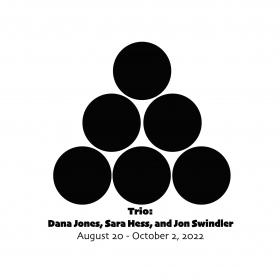 Black and white graphic for TRIO Exhibition