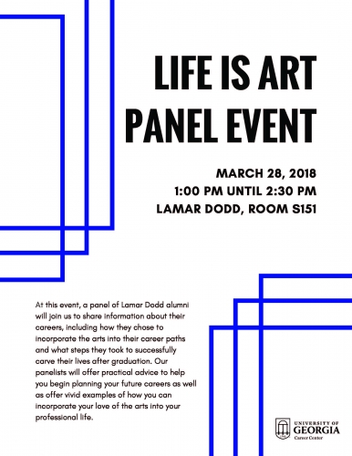 Life is Art Panel Event Promo Flyer