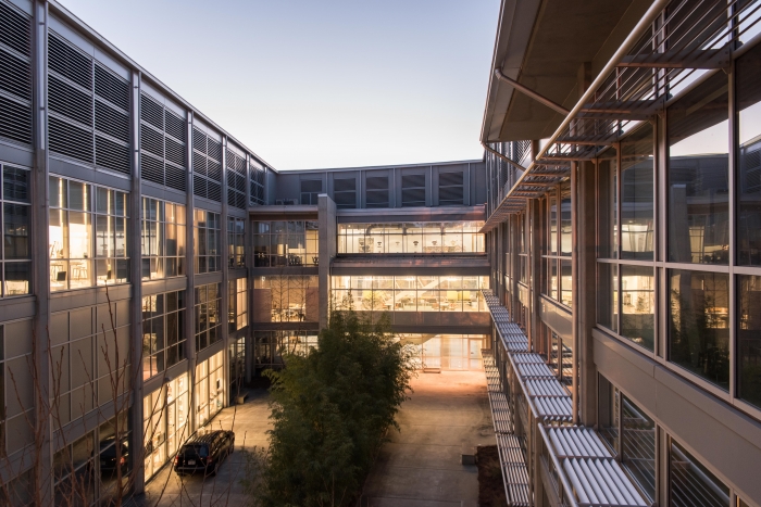 Dodd courtyard at night