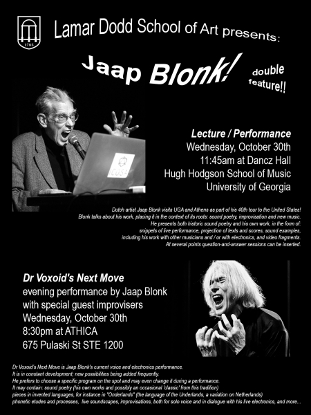 Jaap Blonk Flyer