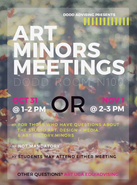 Art Minors meetings poster