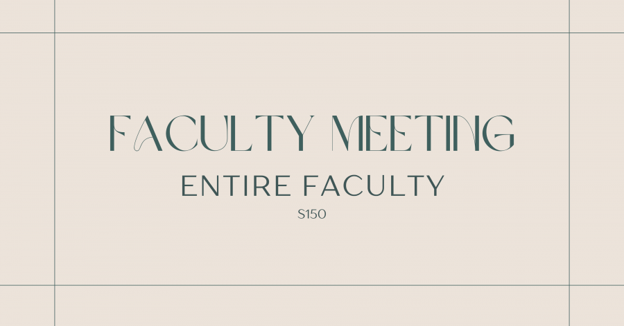 Faculty Meeting Banner