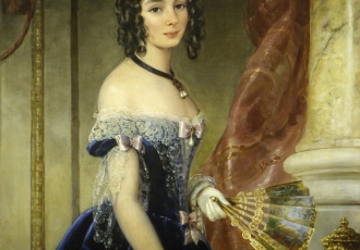 Christina Robertson (Scottish, 1796–1854), Princess Elena Pavlovna Belosselsky-Belozersky, ca. 1839, Oil on canvas, 43 1/4 x 35 1/4 inches  Promised gift of Marina Belosselsky-Belozersky Kasarda