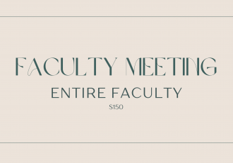 Faculty Meeting Banner