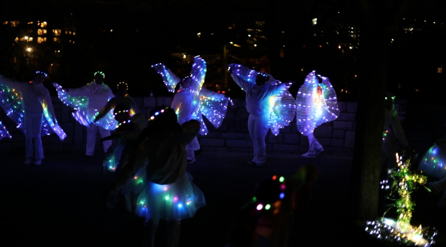 Flight of the Fireflies Lantern Parade. Image courtesy of Athens-Clarke County government.