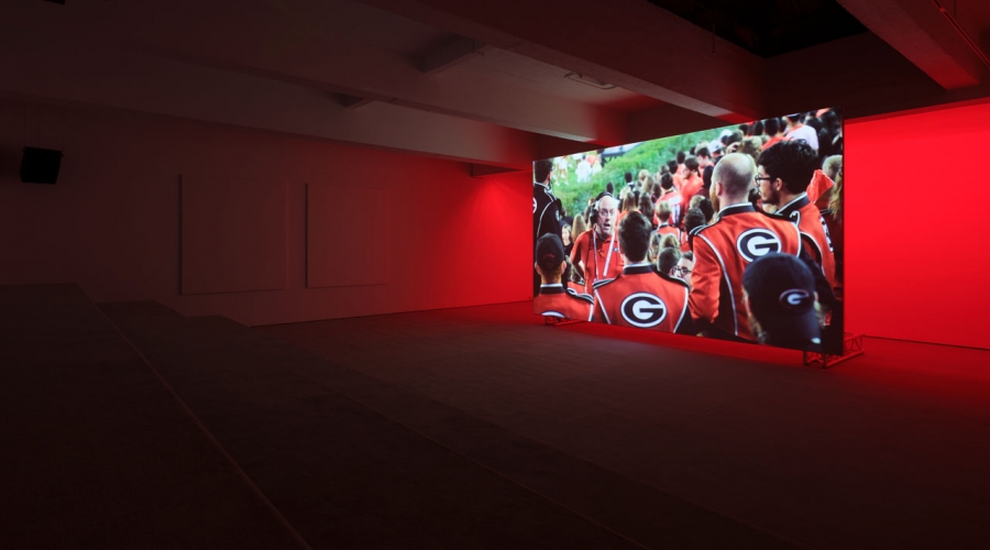 Installation view of Red Green Blue