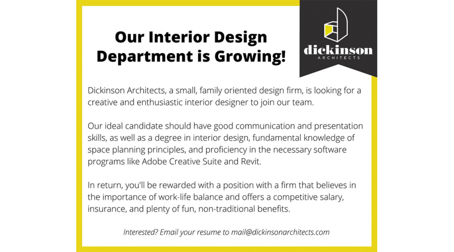 Dickinson Architects Interior Design Posting
