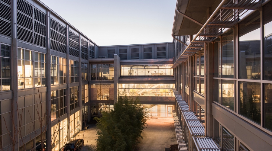 Dodd courtyard at night