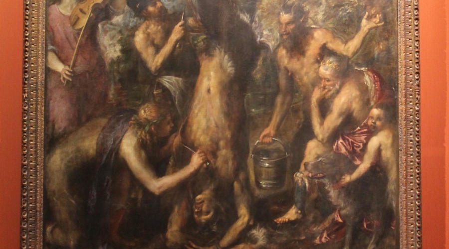 Titian, Flaying of Marsyas  Installation image