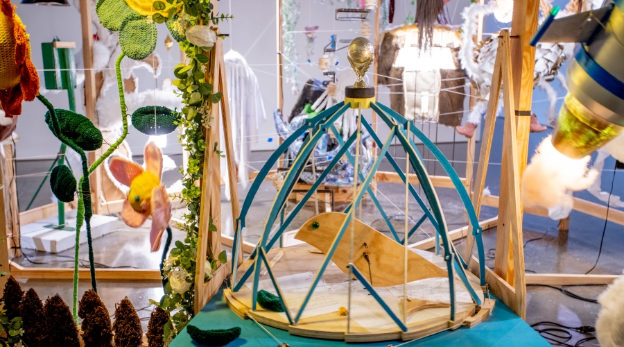 Cupola: A Collaboration installation image, Lyndon House Arts Center, Athens, GA, June 13-Aug 31, 2024. Photo: Thrasher Photography.