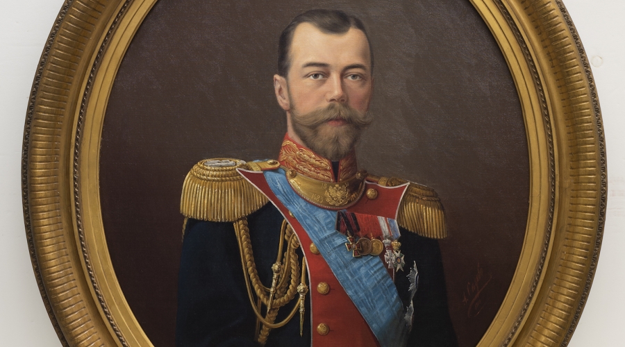 Unidentified artist, Nicholas II, Oil on canvas, 34 x 28 1/2 inches, Georgia Museum of Art, University of Georgia; Promised gift from the Parker Collection