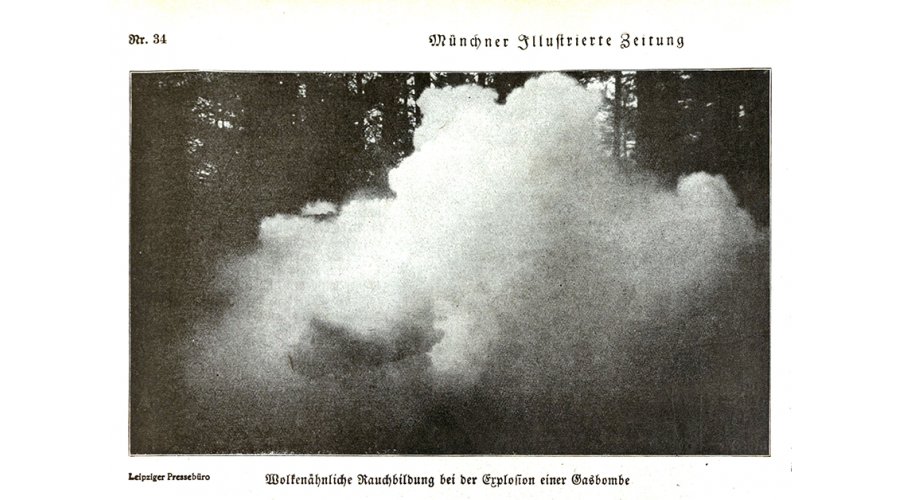WW1 B&W Gas Bomb Image