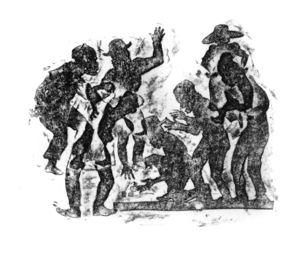 Artwork by Kara Walker in Porgy & Bess libretto by DuBose Heyward and Ira Gershwin with 16 lithographs by Kara Walker.