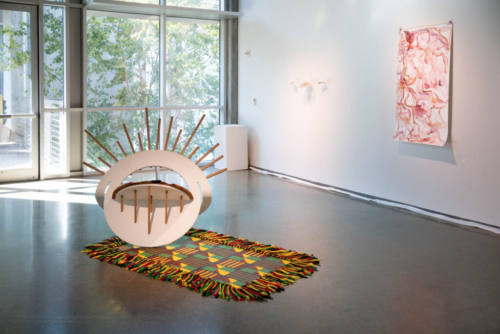 Image: 8.19% inaugural exhibition by the Black Artists Alliance on display in the Bridge Gallery from October 14 - November 18, 2021.