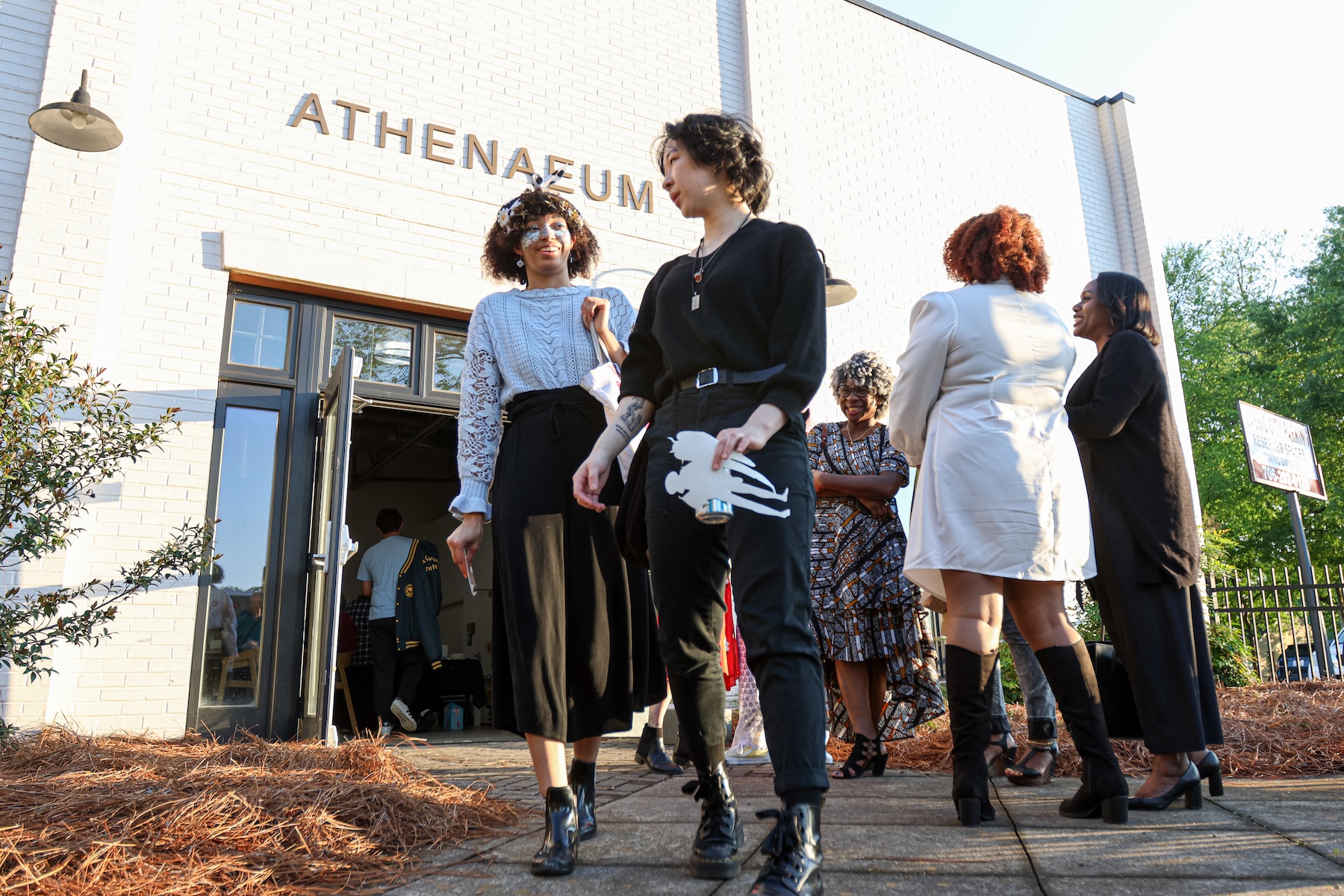 Guests visiting the Athenaeum, April 2023.
