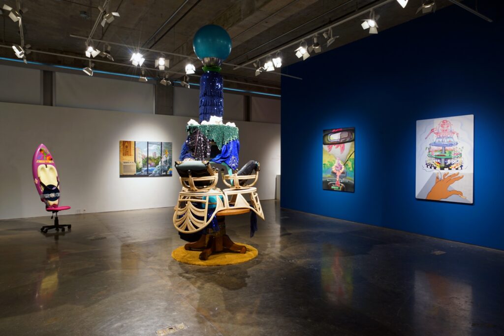 Fountain: Melissa Brown & Jaime Bull. Installation view, Dodd Galleries, 2019.