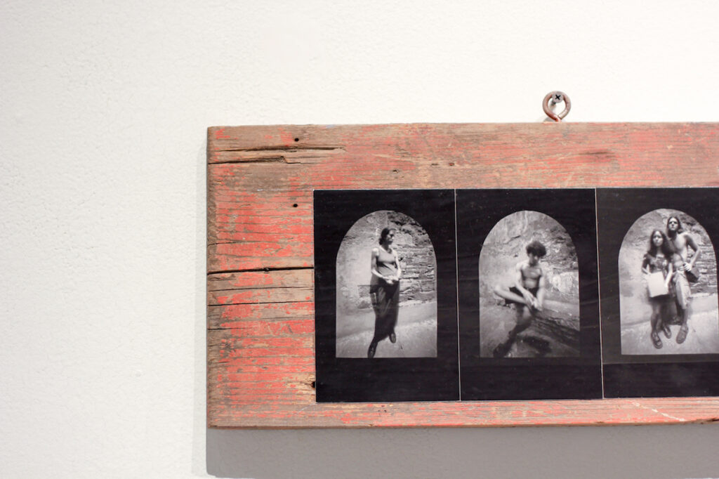 Installation in the 2017 exhibition Works by Mary Ruth Moore in the Dodd Galleries.
