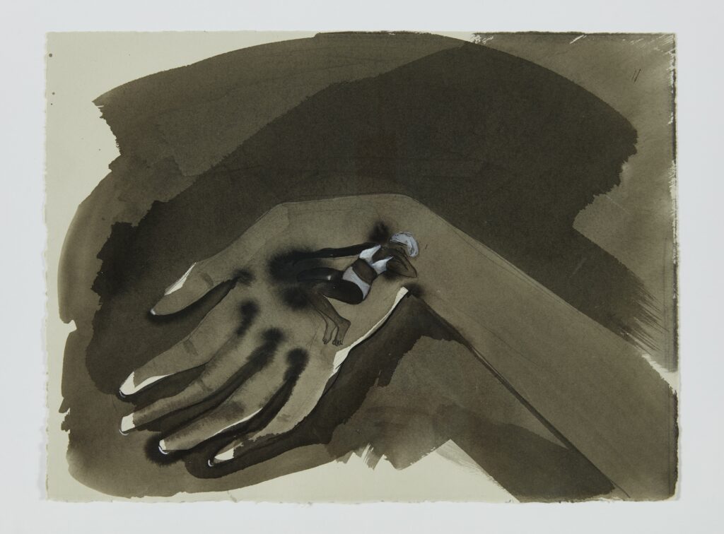Kara Walker, BOH, 2020. Graphite, watercolor, gouache, and sumi-e ink on paper. 11 1/4 x 15 1/8 inches. (KW 19771). Courtesy of the artist and Sikkema Jenkins & Co. gallery.