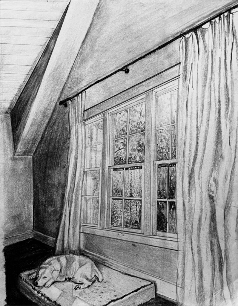 Work by Kylie Rincon in Drawing 1, taught by Chad Hayward