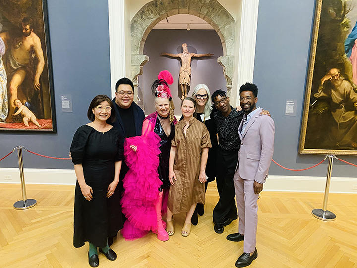 Associate Professor Moon Jang with colleagues at the Alumni Association Awards Ceremony at the Rhode Island School of Design. 