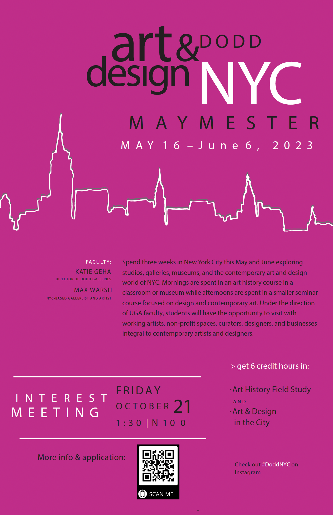 Maymester flyer